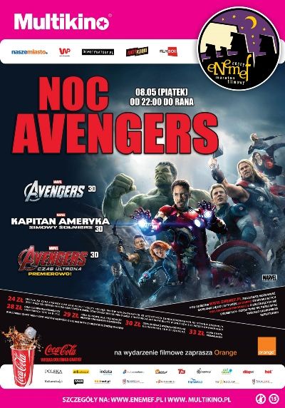 Noc Avengers - PLAKAT
