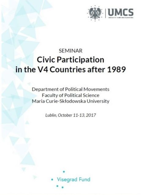 Partycypacja obywatelska i referendum w państwach Grupy Wyszehradzkiej po 1989 roku - spotkanie w UMCS