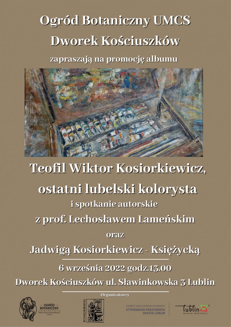 „Teofil W. Kosiorkiewicz, ostatni lubelski kolorysta” – spotkanie w Dworku Kościuszków UMCS