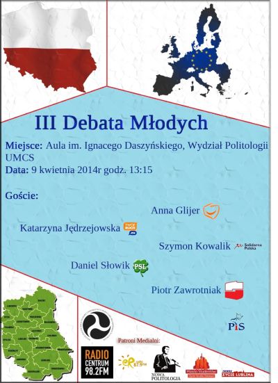 III Debatę Młodych plakat