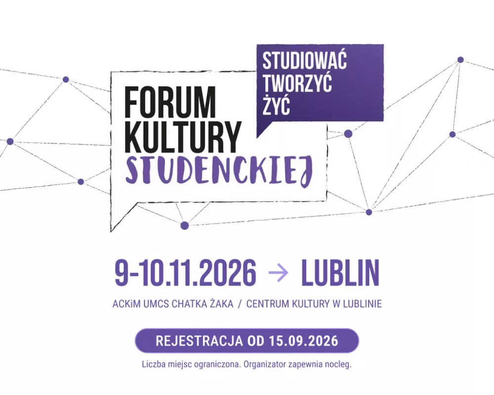 Grafika IV Ogolnopolskiego Forum Kultury Studenckiej w Lublinie