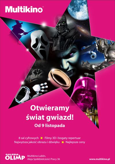 Otwarcie Multikina w Lublinie PLAKAT