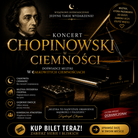 KONCERT CHOPINOWSKI W CIEMNOŚCI